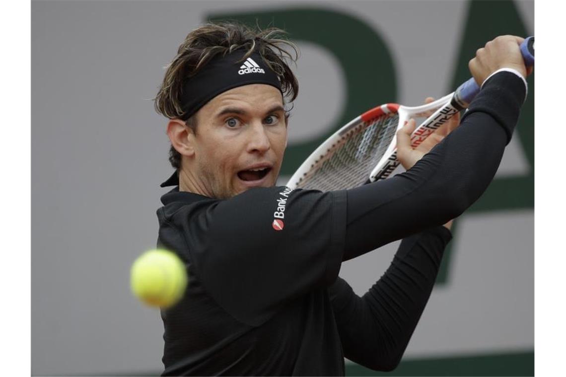 Auch US-Open-Sieger Dominic Thiem bewältigte seine Zweitrunden-Begegnung erfolgreich. Foto: Alessandra Tarantino/AP/dpa