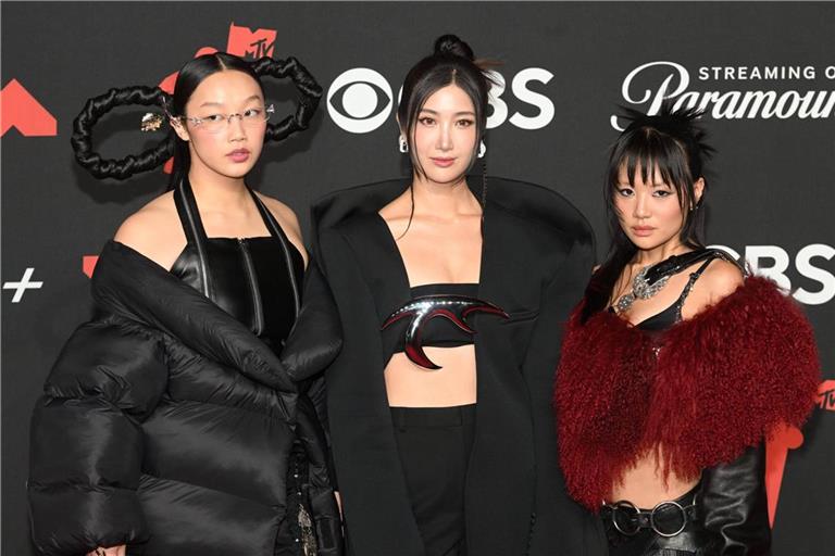 Audrey Nuna, EJAE und Rei Ami von HUNTR X bei den MTV Video Music Awards.