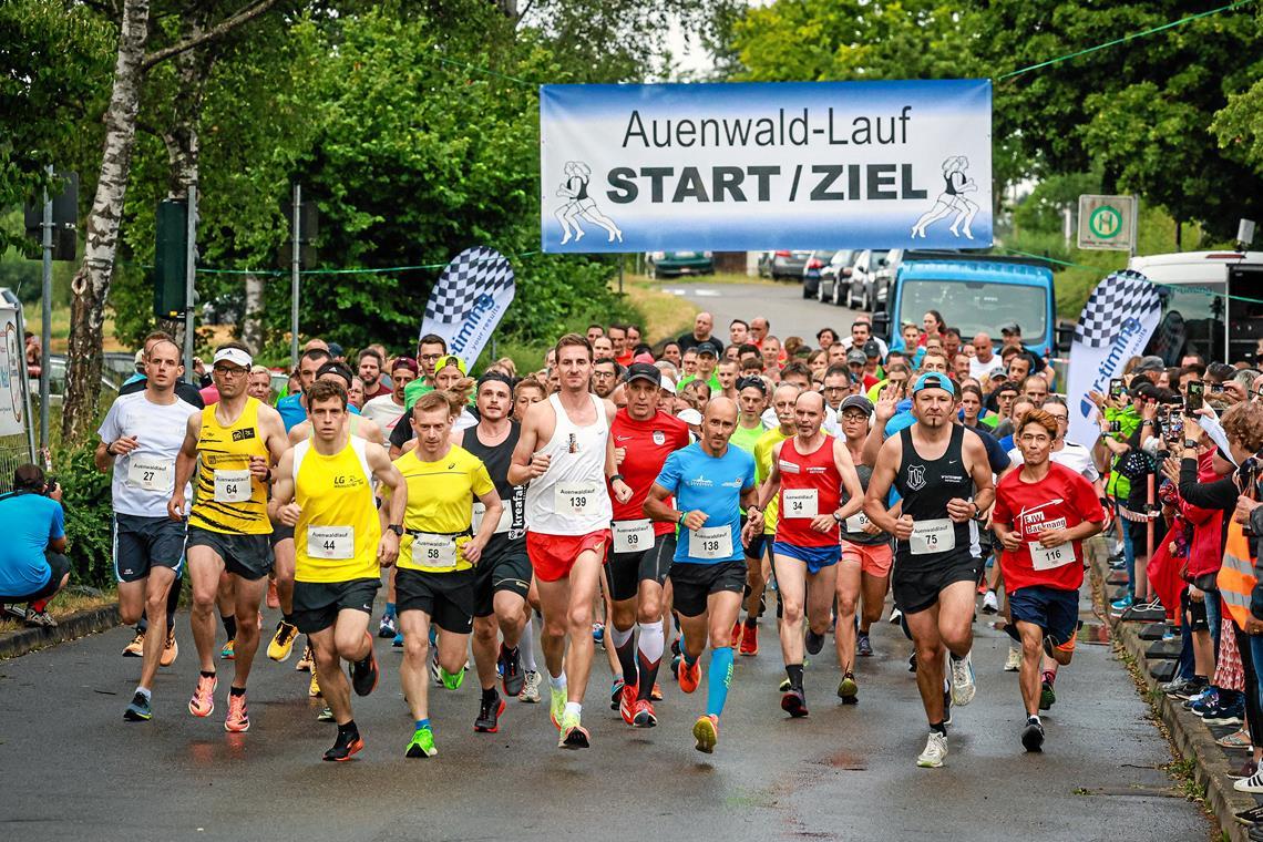 Es läuft beim Laufcup auch weiterhin Auenwald bietet auch im kommenden Juli eine kleine Besonderheit, geht’s in Unterbrüden erneut doch erst am Abend los. Foto: Alexander Becher