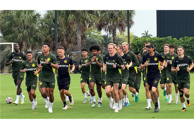 Auf das Achtelfinale bereitete sich Borussia Dortmund noch in Florida vor