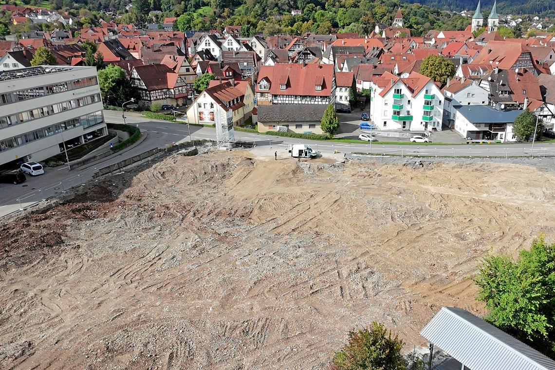 Auf dem Areal liefen Untersuchungen des Landesdenkmalamts – es gab aber keine Hinweise auf historische Funde.Foto: Schlegel Concepts GmbH