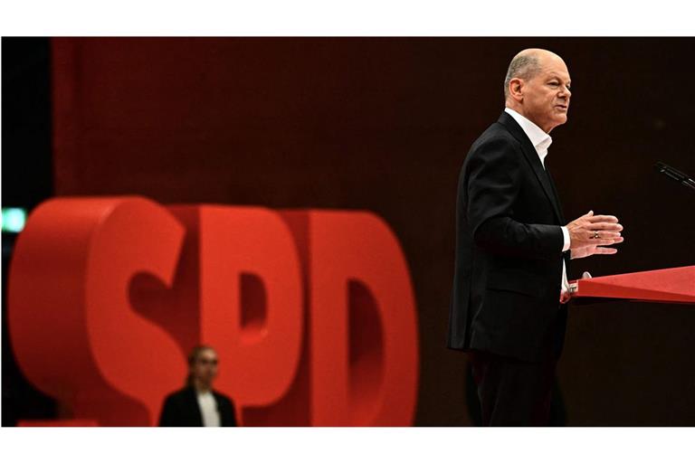 Auf dem Bundesparteitag hat die SPD den Ex-Bundeskanzler Olaf Scholz verabschiedet.