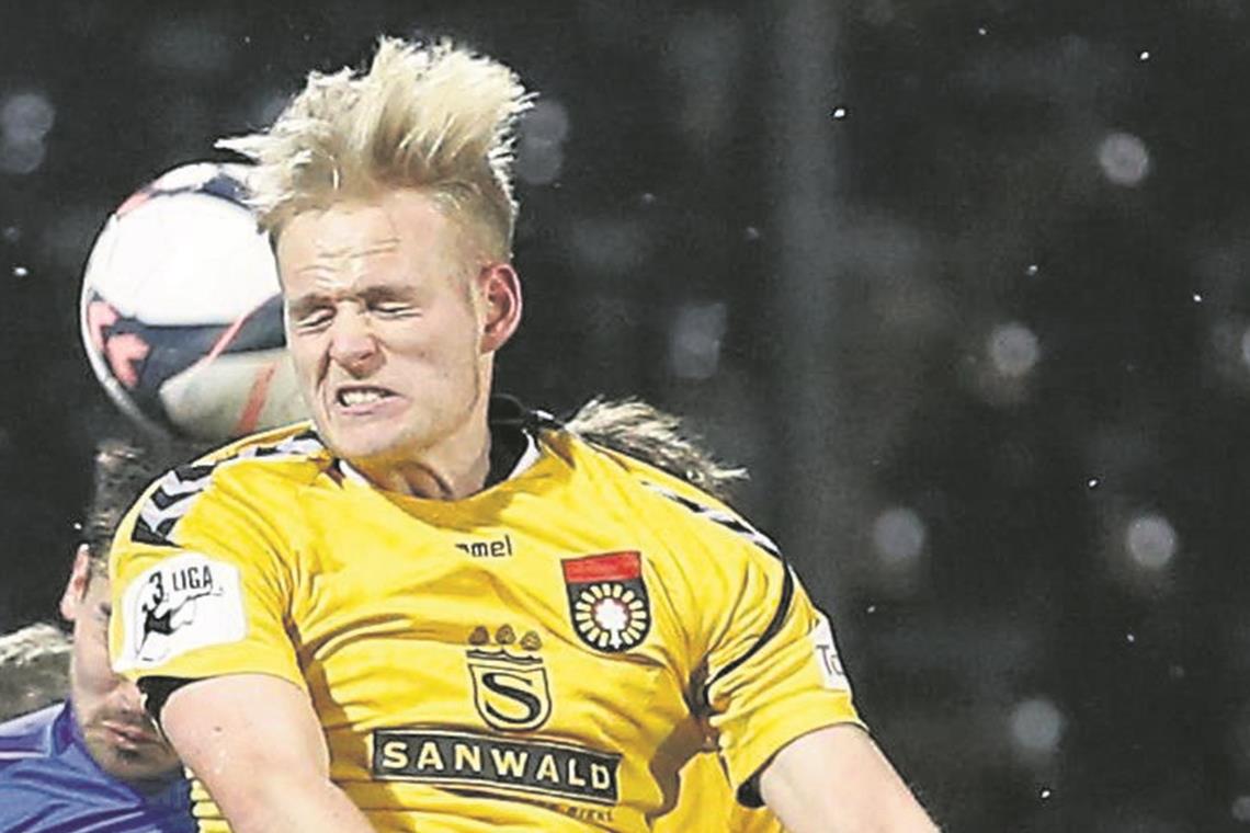 Auf dem Sprung in Aspachs Startelf heute gegen Wiesbaden: Jannes Hoffmann. Foto: A. Becher