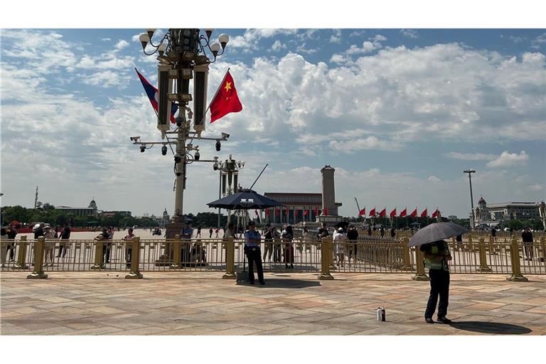 Auf dem Tian'anmen-Platz herrschte zum Gedenktag Normalität.