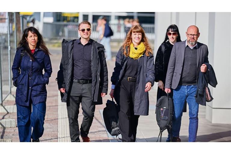 Auf dem Weg in eine Koalition mit SPD und Grünen? Die Verhandlungsspitze der Linken.