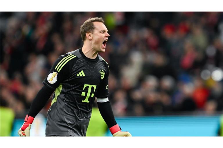 Auf dem Weg nach Berlin: Bayern-Kapitän Manuel Neuer jubelt nach dem Einzug ins Halbfinale.