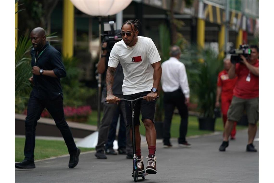 Auf dem Weg zum sechsten WM-Titel ist Lewis Hamilton kaum noch aufzuhalten. Foto: Photo4/Lapresse/Lapresse via ZUMA Press