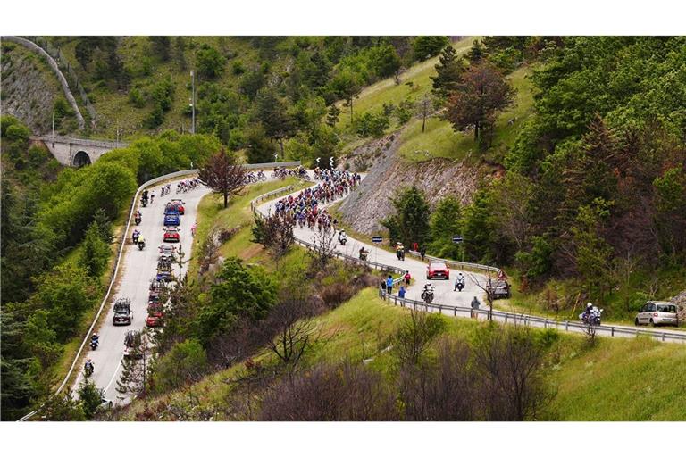 Auf der siebten Etappe des Giro d’Italia ging des für die Radprofis zum ersten Mal in die Berge.