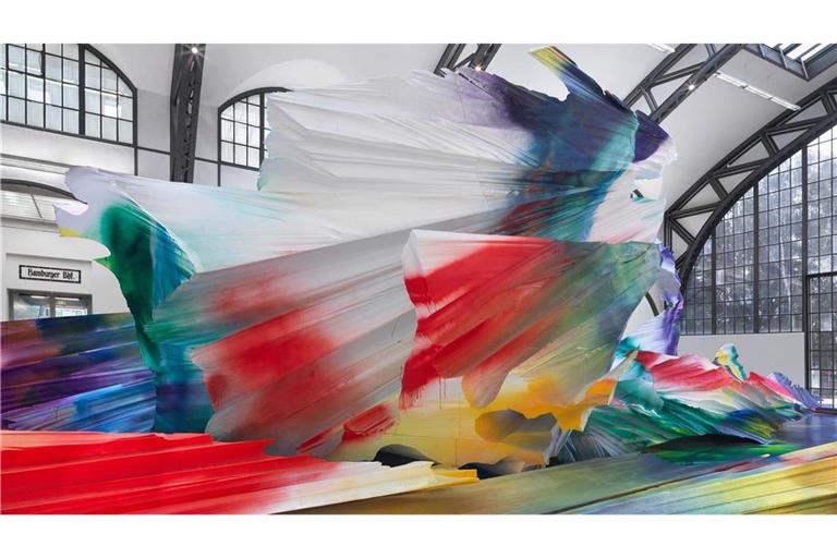 Auf die Intensität von Katharina Grosses Schau im Hamburger Bahnhof in Berlin hofft man  nun in Stuttgart
