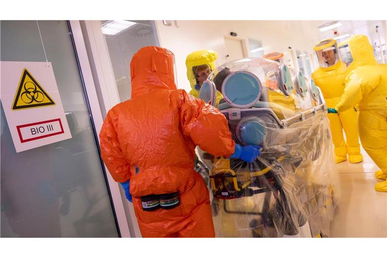 Auf einer Sonderisolierstation können hochinfektiöse Patienten behandelt werden. (Archivbild)