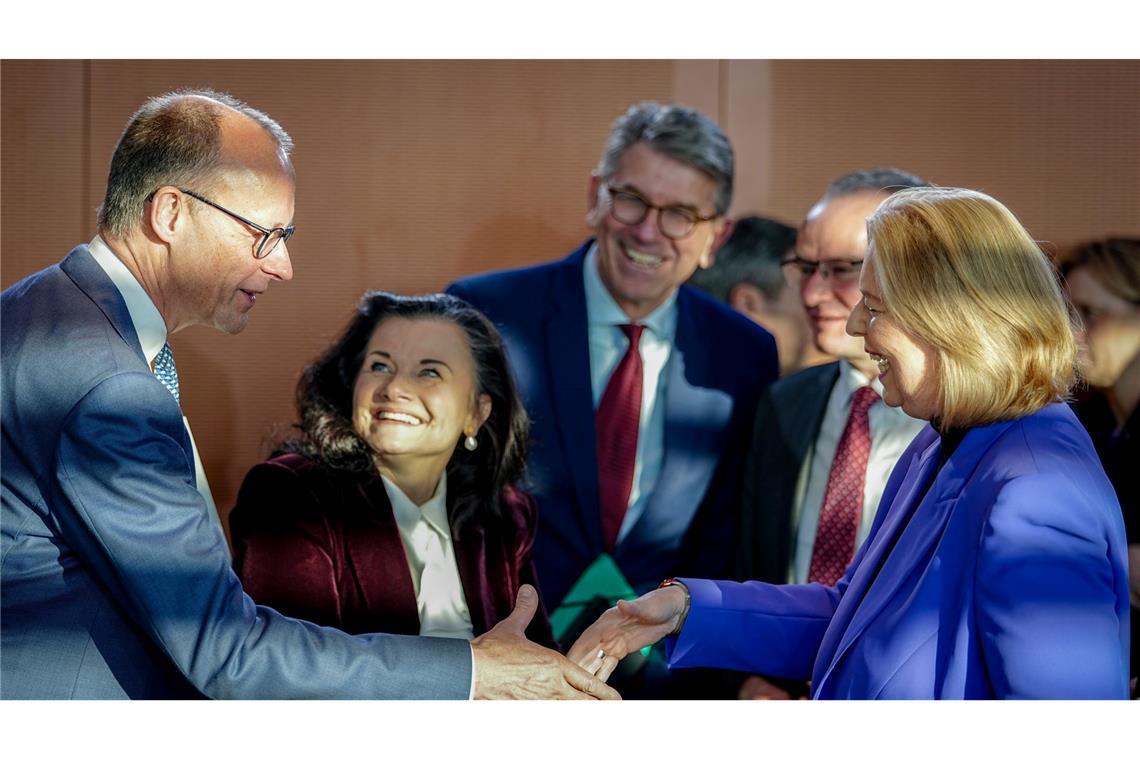 Auf Vorschlag von Sozialministerin Bas (r.) wurde eine Rentenkommission eingesetzt.