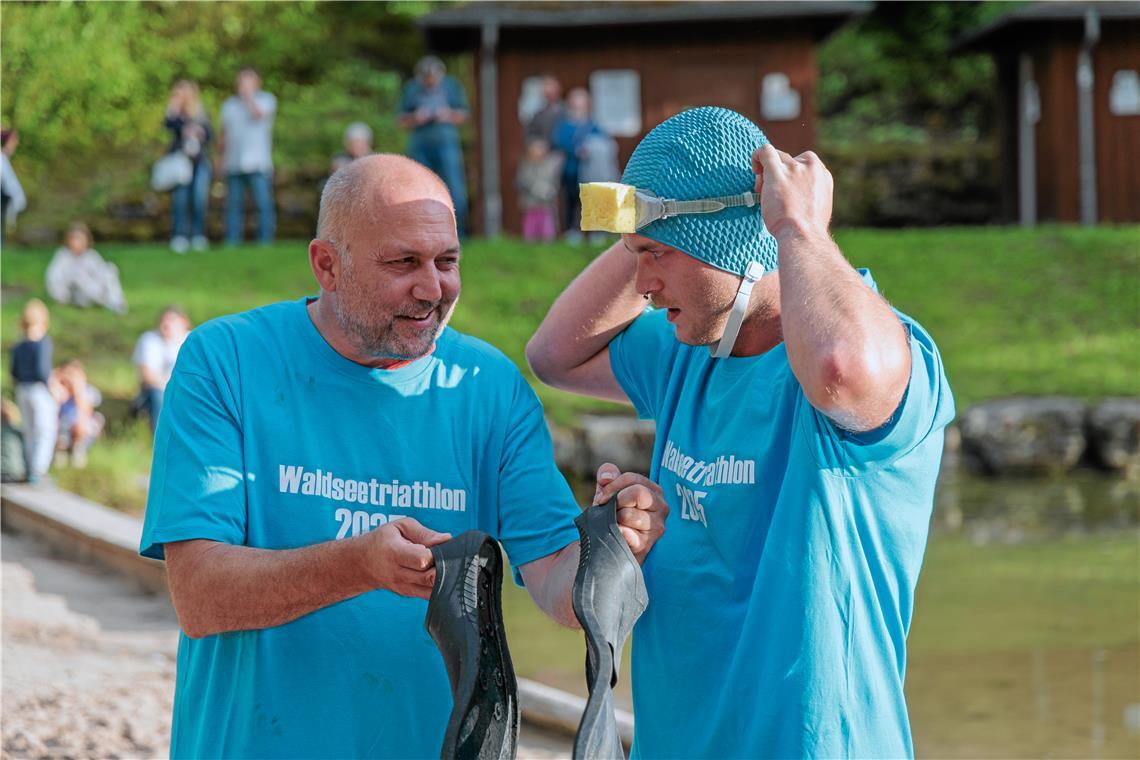Auftakt des Sommernachtsfestes mit dem Waldsee-Triathlon. 