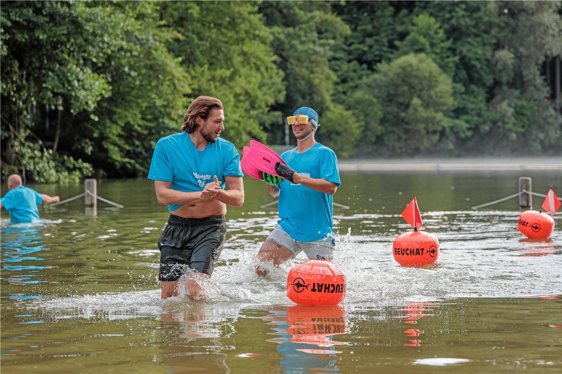 Auftakt des Sommernachtsfestes mit dem Waldsee-Triathlon. 