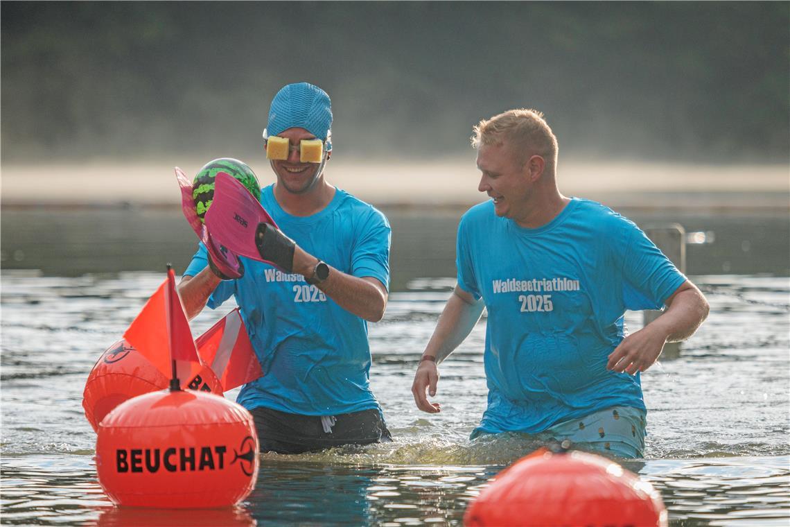Auftakt des Sommernachtsfestes mit dem Waldsee-Triathlon. 