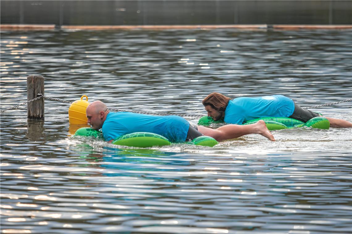 Auftakt des Sommernachtsfestes mit dem Waldsee-Triathlon. 