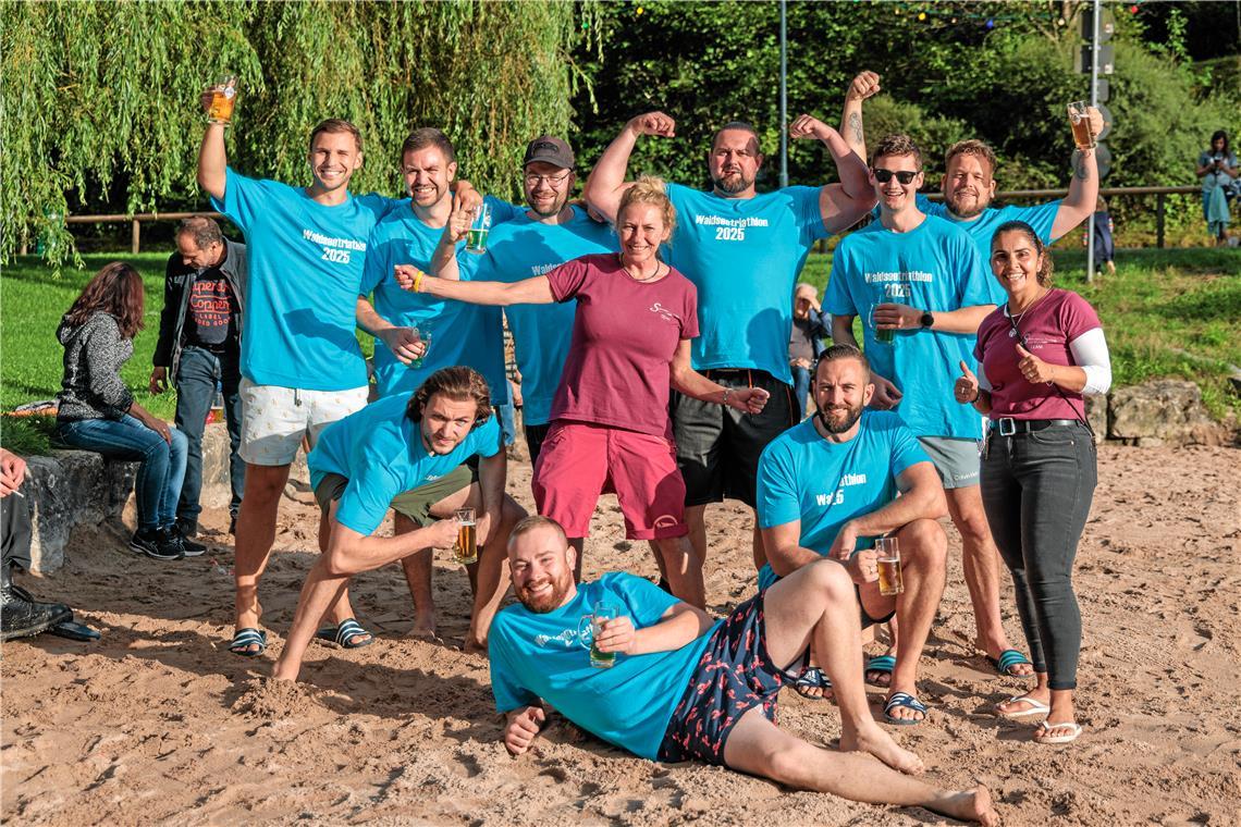Auftakt des Sommernachtsfestes mit dem Waldsee-Triathlon. Teilnehmer und Veranst...