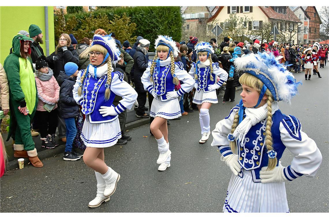 Aus dem oberen Murrtal war der Sulzbacher Carnevalsverein mit der Garde und ande...