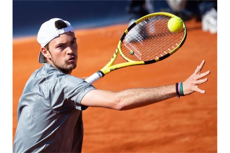 Aus in der ersten Runde bei den French Open: Maximilian Marterer in Aktion. Foto: Sven Hoppe/dpa