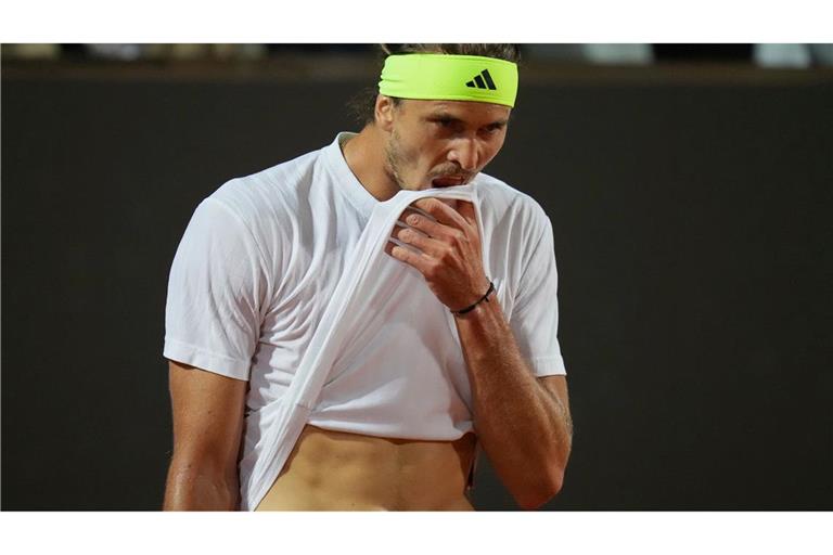 Aus in Rom: Alexander Zverev scheitert im Viertelfinale.