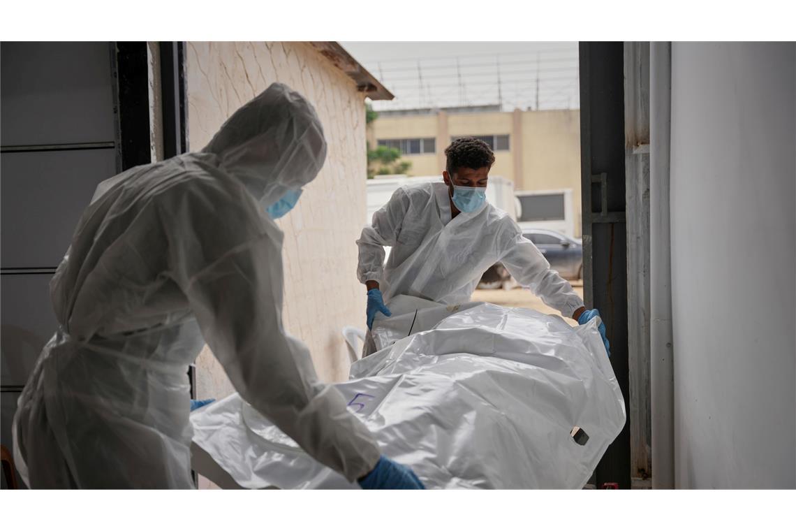 Aus Israel übermittelte Leichen von Palästinensern im Süden des Gazastreifens. (Archivbild)