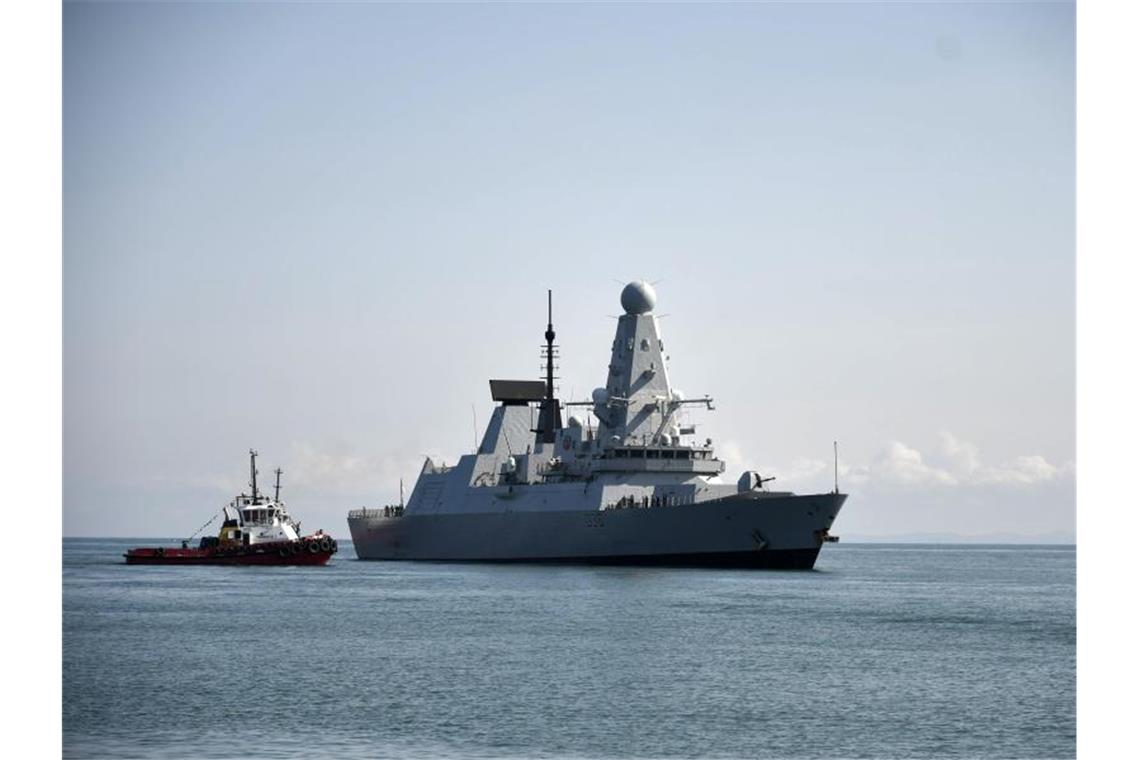 Aus Moskauer Sicht war der die „HMS Defender“ nahe der Krim in russisches Hoheitsgewässer gefahren. Foto: Vasil Gedenidze/British Embassy in Georgia/AP/dpa
