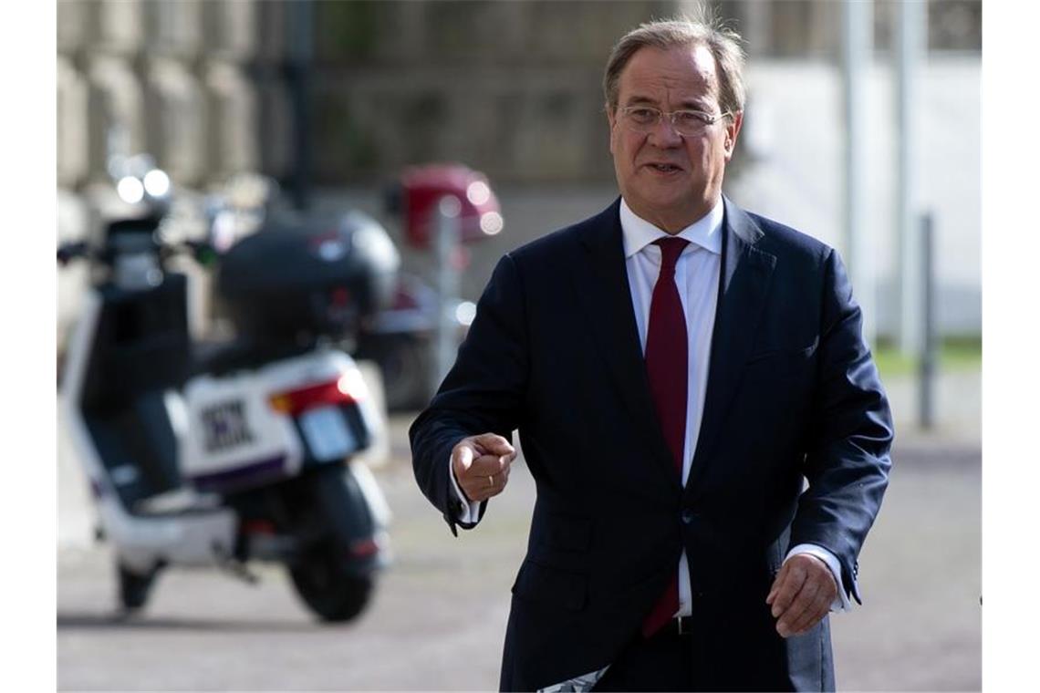 Aus Stippvisite in Paris: Unionskanzlerkandidat Armin Laschet. Foto: Federico Gambarini/dpa/Archiv