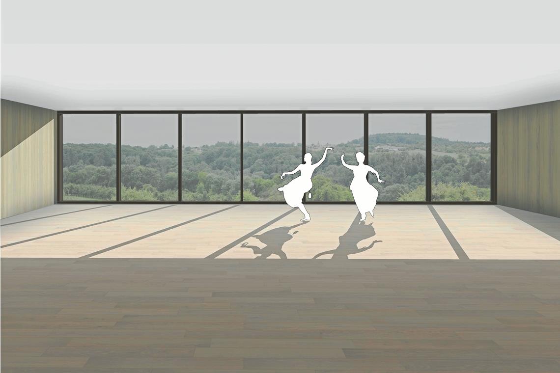 Eine neue gute Stube für Kirchberg Ausblick aus dem Vereinszimmer I: Ein herrlicher Blick auf die Landschaft eröffnet sich.