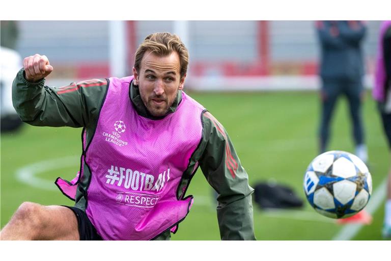 Ausgeruht und bereit für das große Spiel: Harry Kane beim Bayern-Training.