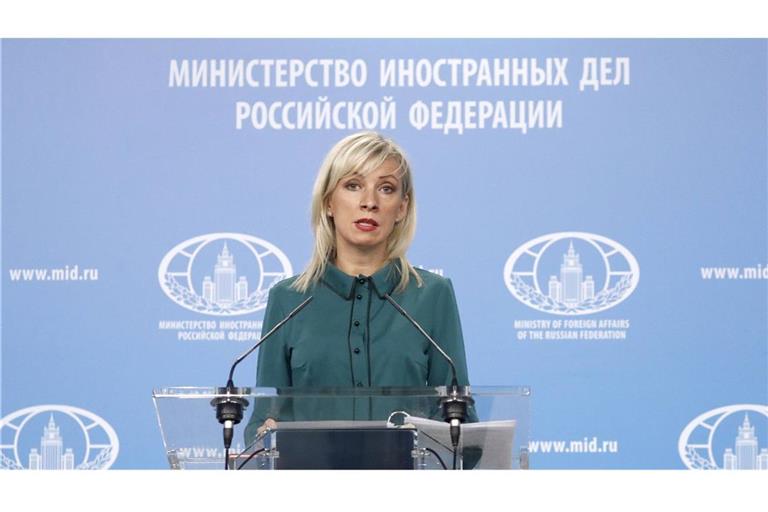 Außenamtssprecherin Maria Sacharowa äußerte am Mittwoch zu europäischen Truppen in der Ukraine. (Archivbild)