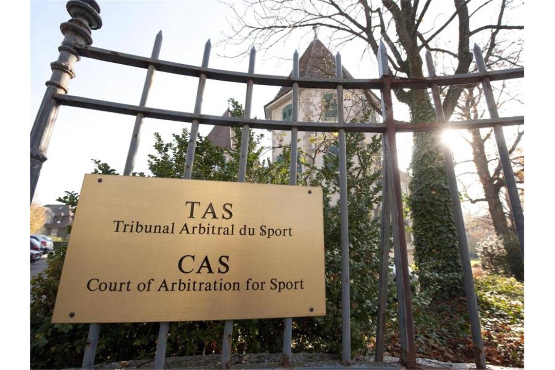 Außenansicht vom Internationalen Sportgerichtshof (CAS). Foto: Dominic Favre/KEYSTONE/dpa/Archivbild