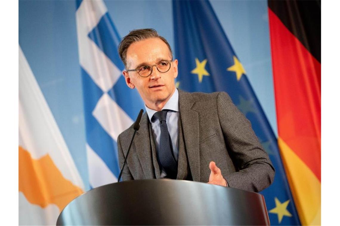 Doch Urlaub am Mittelmeer? Maas will Reisewarnung aufheben Außenminister Heiko Maas bei einer Pressekonferenz im Auswärtigen Amt. Foto: Kay Nietfeld/dpa