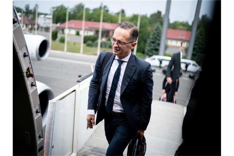 Außenminister Heiko Maas bei seiner Abreise nach Polen. Foto: Kay Nietfeld
