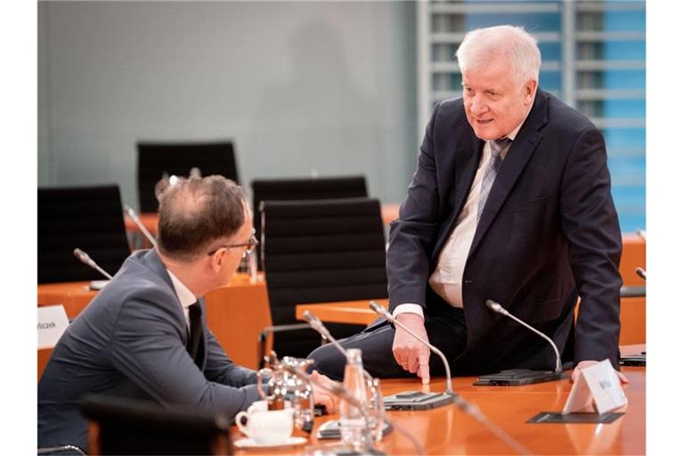 Außenminister Heiko Maas (l, SPD) und Innenminister Horst Seehofer (CSU). Eine Rettungsinitiative macht den Ministerien der beiden schwere Vorwürfe. Foto: Kay Nietfeld/dpa