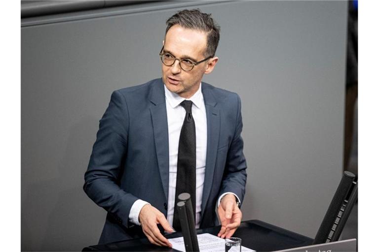 Außenminister Heiko Maas spricht im Bundestag zur Lage im Nahen und Mittleren Osten. Foto: Fabian Sommer/dpa