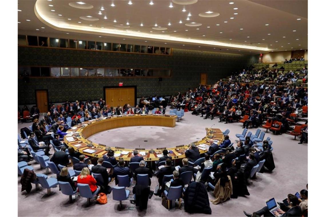 Außenminister Heiko Maas zieht eine positive Bilanz zur deutschen Präsidentschaft im UN-Sicherheitsrat, hier bei einer Sitzung im Januar. Foto: --/XinHua/dpa