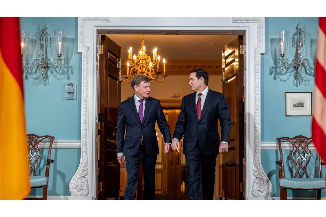 Bilder des Tages Außenminister Johann Wadephul bei seinem Antrittsbesuch in den USA mit seinem US-Amtskollegen Marco Rubio