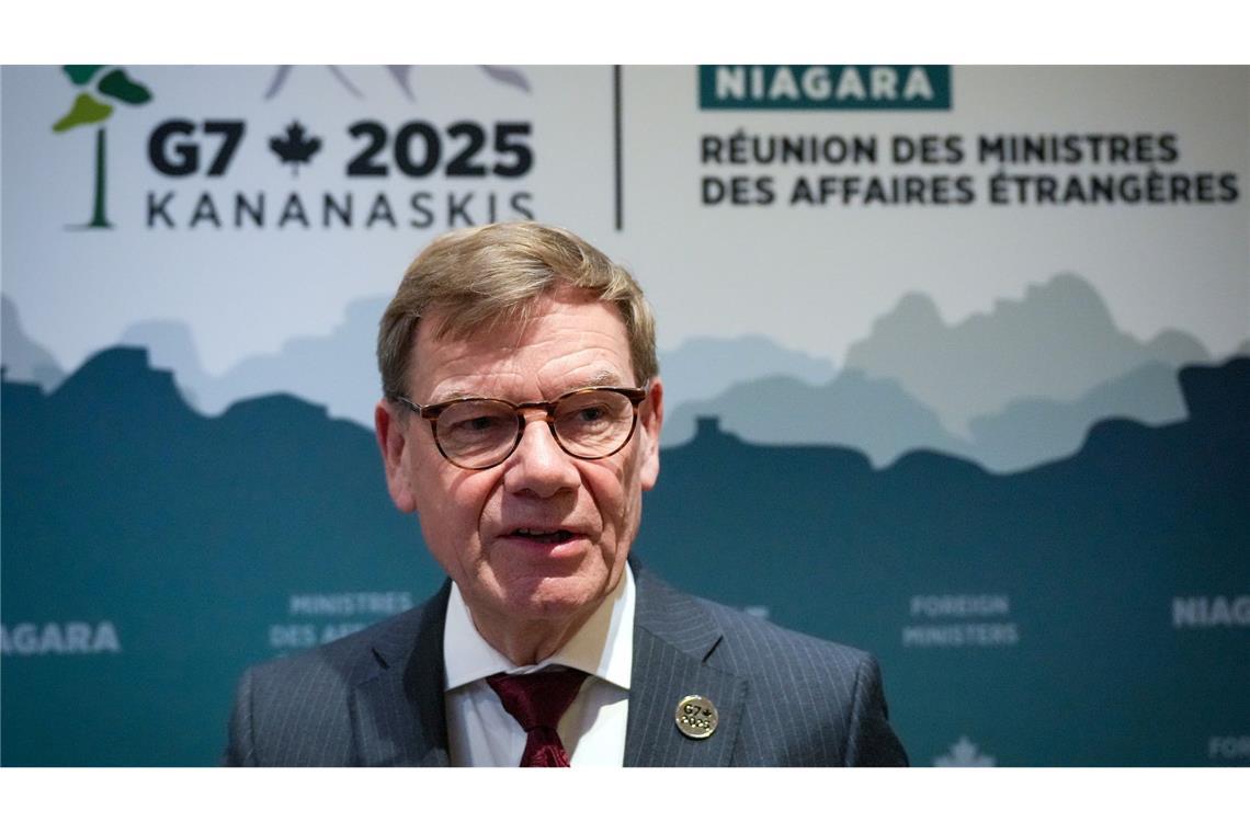 Außenminister Johann Wadephul (CDU) äußert sich am Rande des Treffens der Außenminister der G7-Runde wirtschaftsstarker Demokratien. In Kanada ist der Gaza-Friedensplan eines der Hauptthemen.