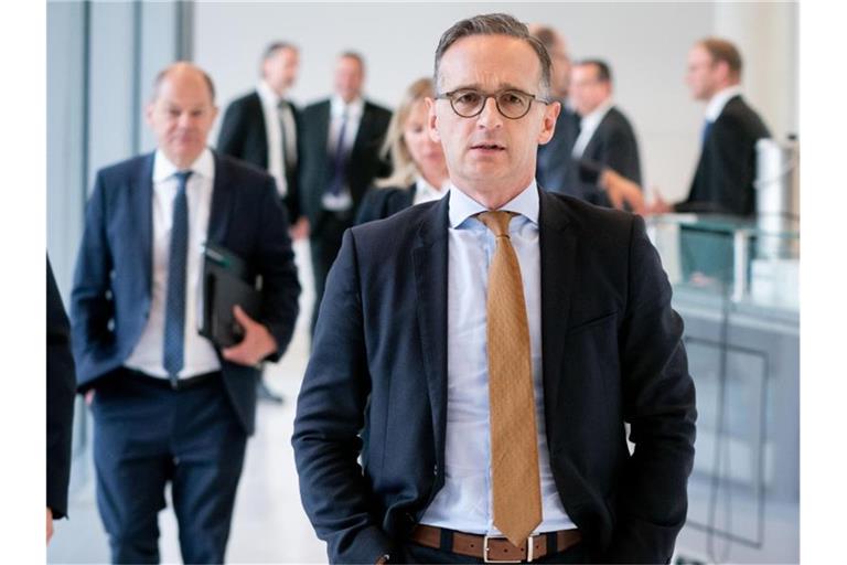 Außenminister Maas über den Syrien-Vorstoß von Verteidigungsministerin Kramp-Karrenbauer: „Die Diskussion hat nicht gut begonnen, so wie der Vorschlag gemacht wurde. Das ist ja offensichtlich.“. Foto: Kay Nietfeld/dpa