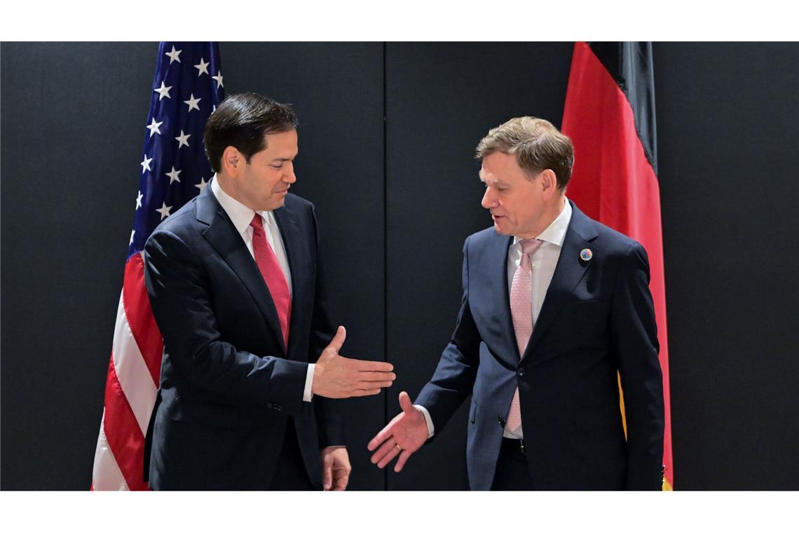 Außenminister Wadephul und sein US-Kollege Rubio finden in der Sache nicht immer zusammen. (Archivbild)