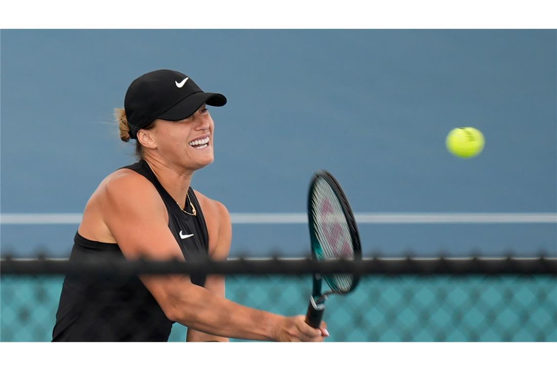 Australian-Open-Siegerin Aryna Sabalenka musste vor dem Turnier in Miami einen Schicksalsschlag verkraften.