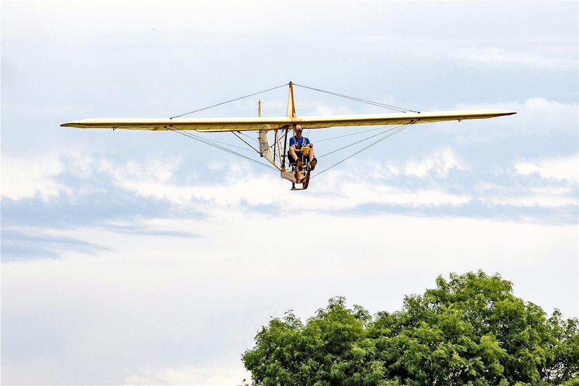 Axel Kiersten im Landeanflug.