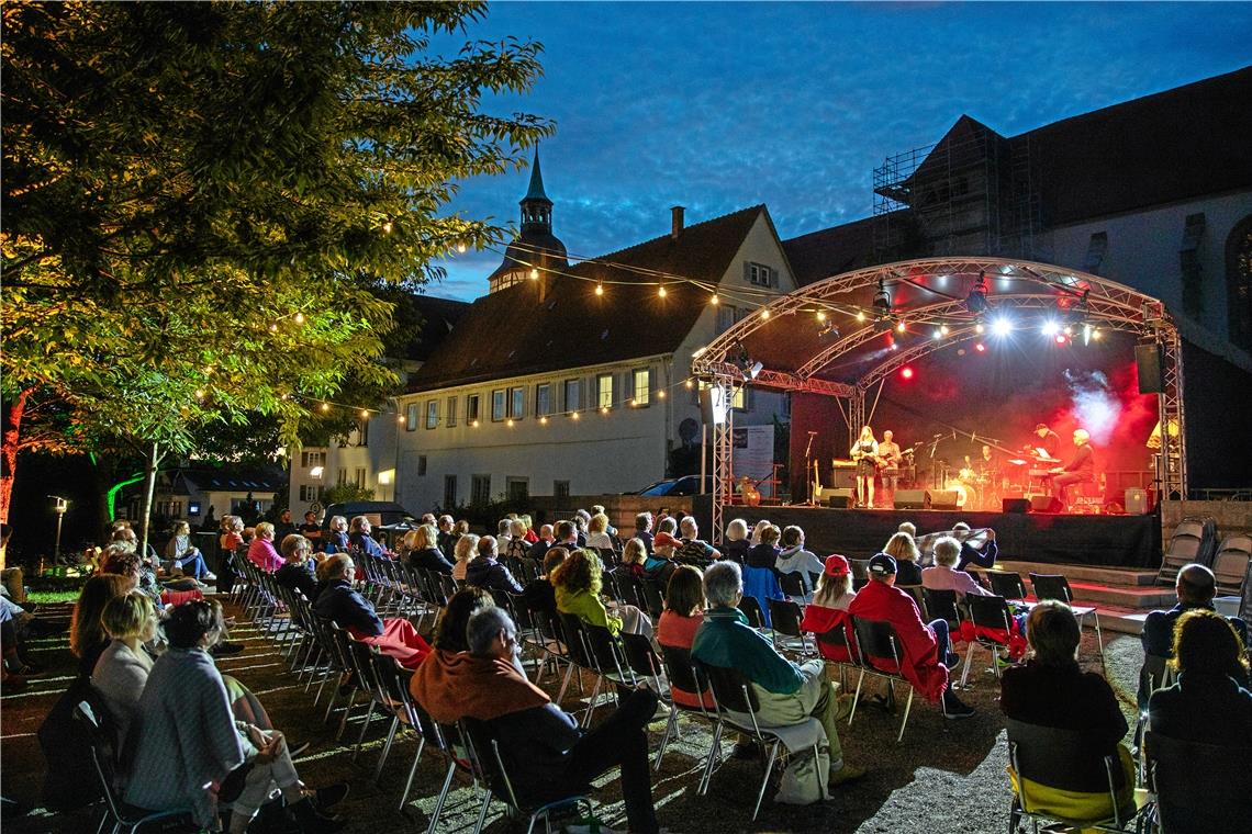 Vollblutmusiker rocken den Stiftshof Backnanger Kultursommer: Das Format Roots’n’Branches bewährt sich erneut. Foto: A. Becher