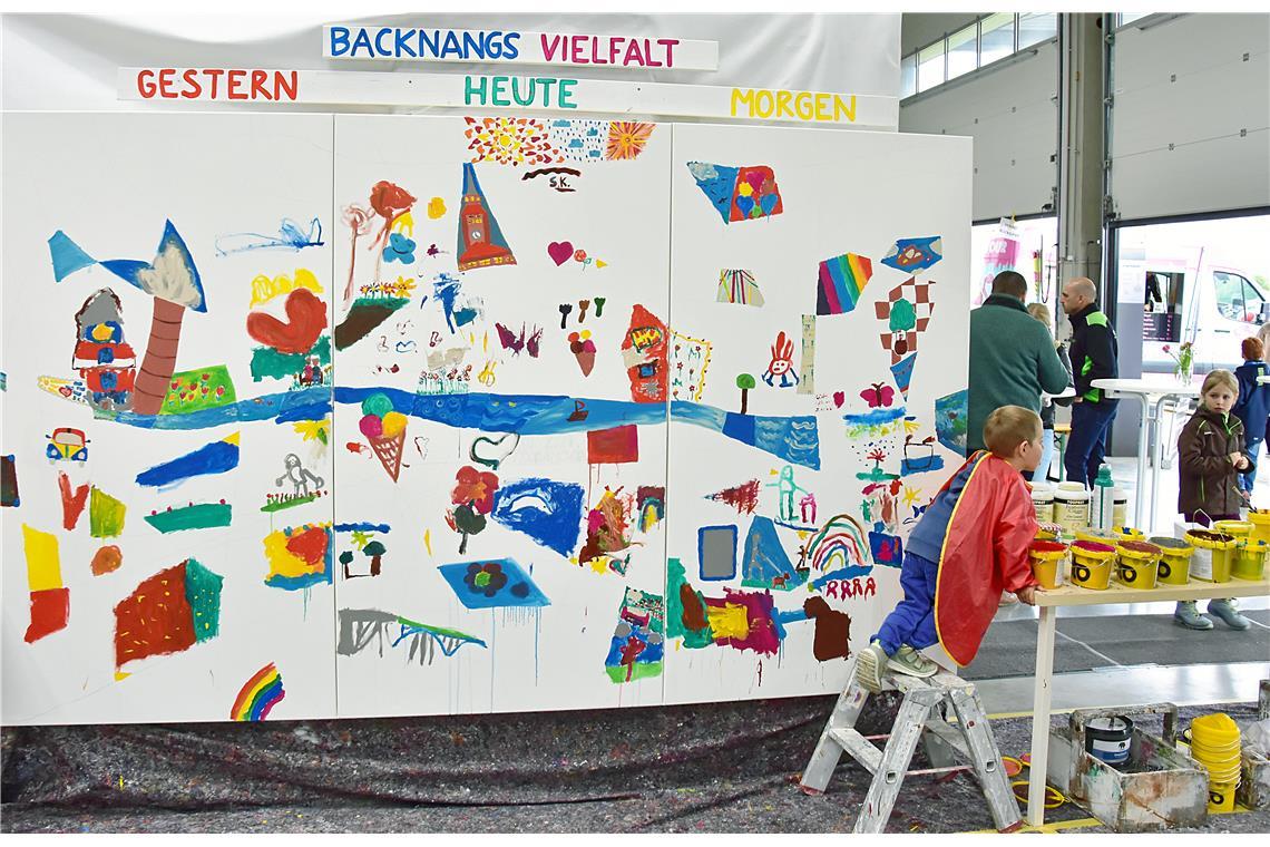 Backnangs Vielfalt. An der bunten Wand können sich die Kids austoben. Leistungs-...