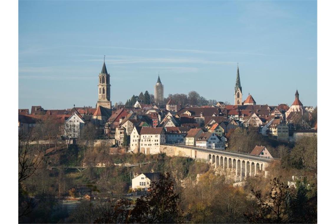 Rottweils alte und uralte Wurzeln Baden-Württembergs älteste Stadt im Morgenlicht. Foto: Silas Stein/dpa