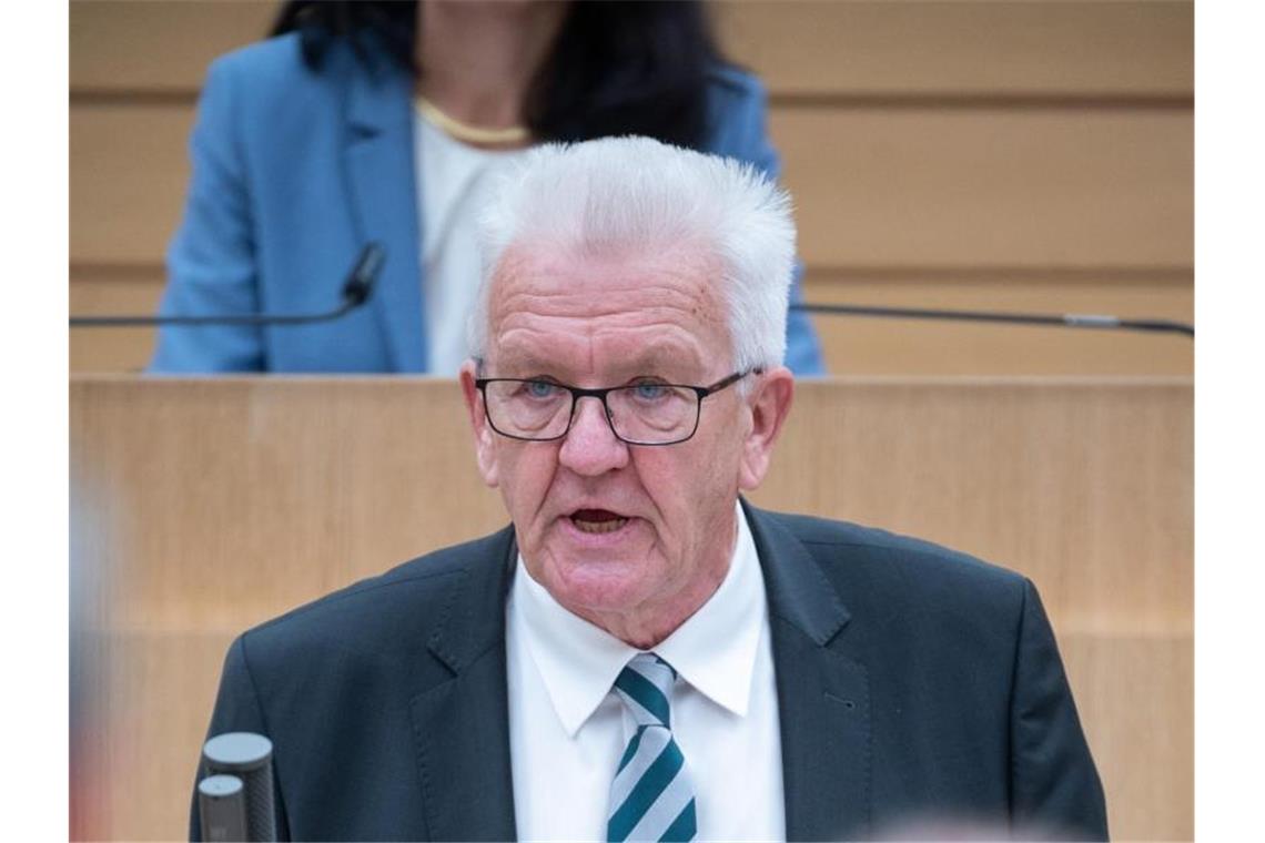 Baden-Württembergs Ministerpräsident Winfried Kretschmann (Grüne). Foto: Sebastian Gollnow/dpa/Archivbild