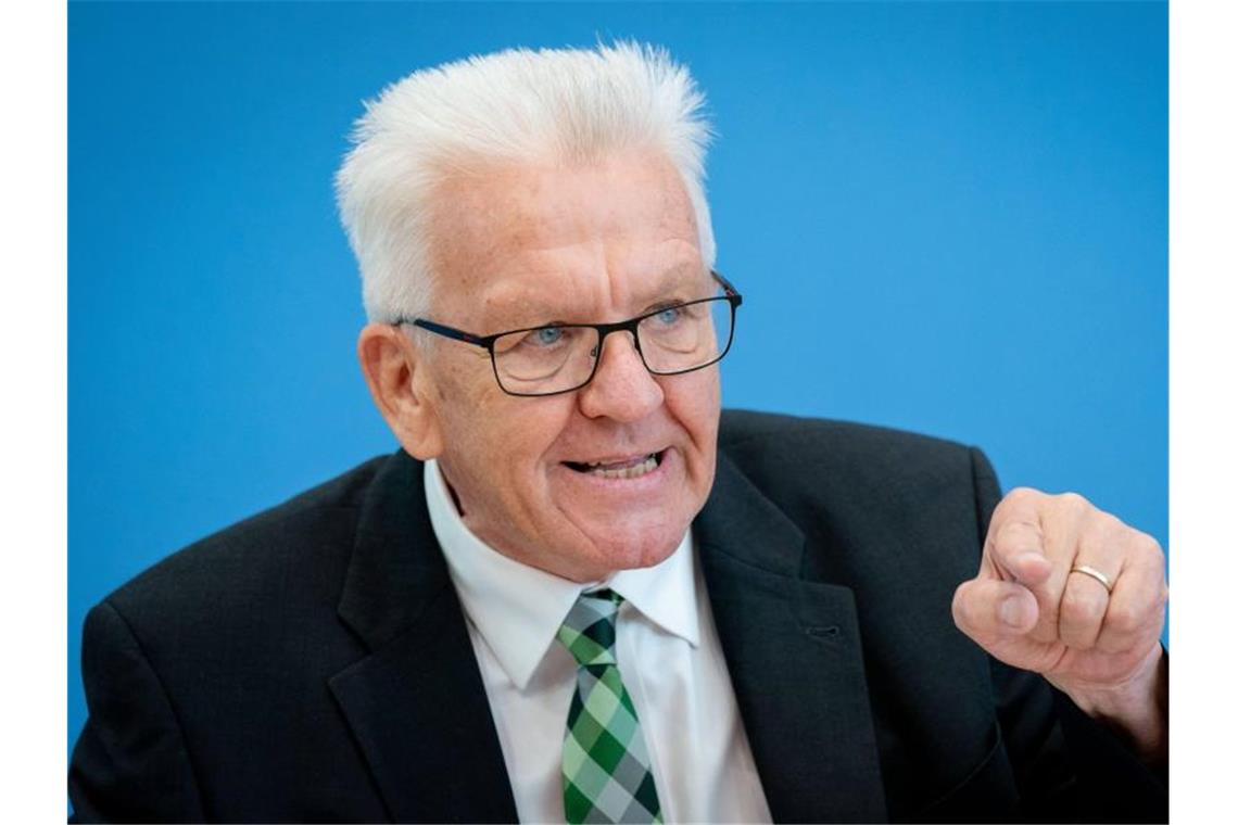 Kretschmann: Niemand muss Angst vor grünem Kanzler haben Baden-Württembergs Ministerpräsident Winfried Kretschmann. Foto: Kay Nietfeld