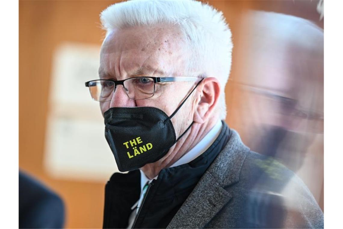 Ende der Pandemie? Kretschmann pfeift Minister zurück Baden-Württembergs Ministerpräsident Winfried Kretschmann (Bündnis90/Die Grünen). Foto: Felix Kästle/dpa