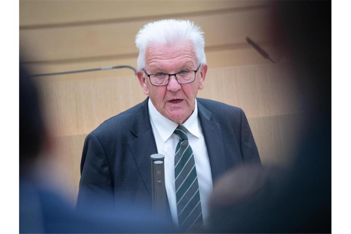 Baden-Württembergs Ministerpräsident Winfried Kretschmann. Foto: Sebastian Gollnow/dpa/Archivbild