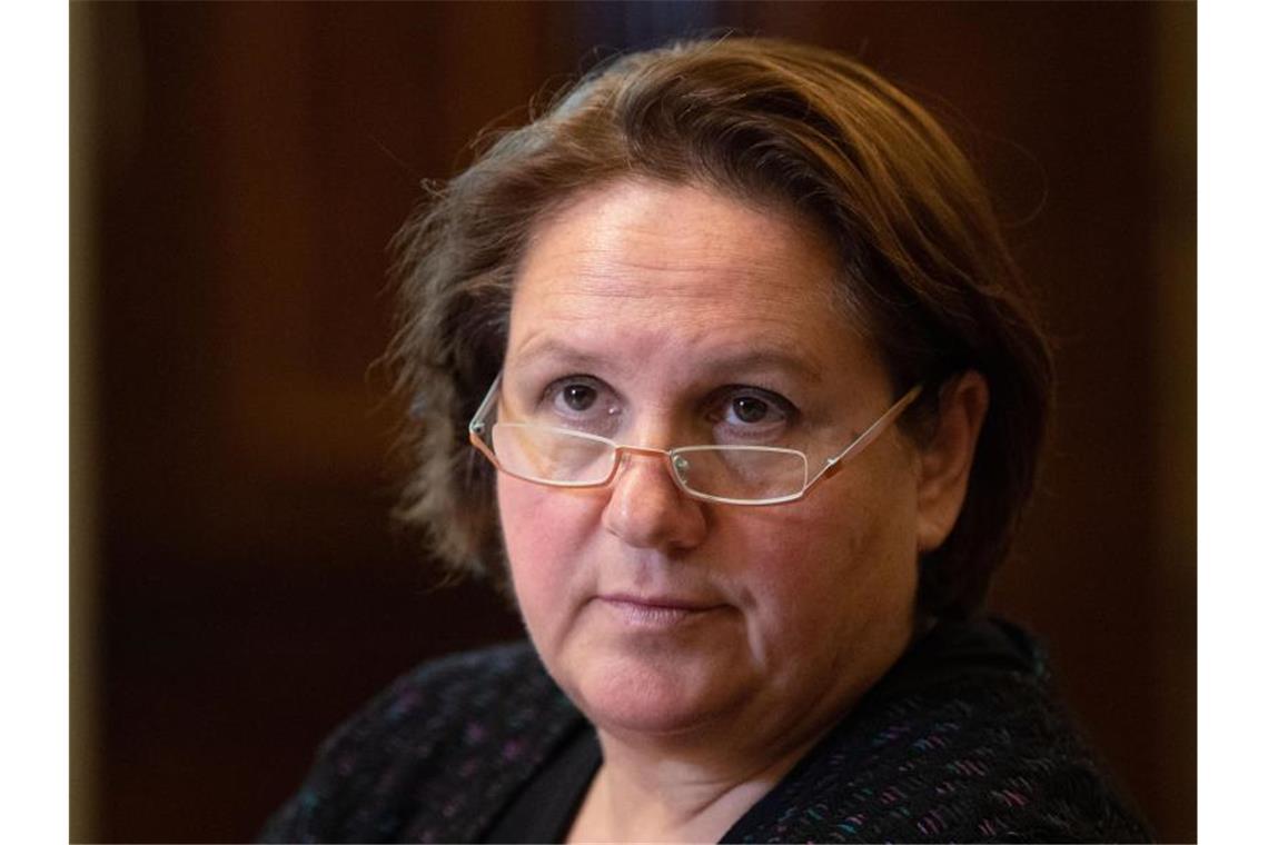 Baden-Württemberg will Hilfsprojekte im Nordirak fortsetzen Baden-Württembergs Staatsministerin Theresa Schopper. Foto: Marijan Murat/dpa/Archivbild