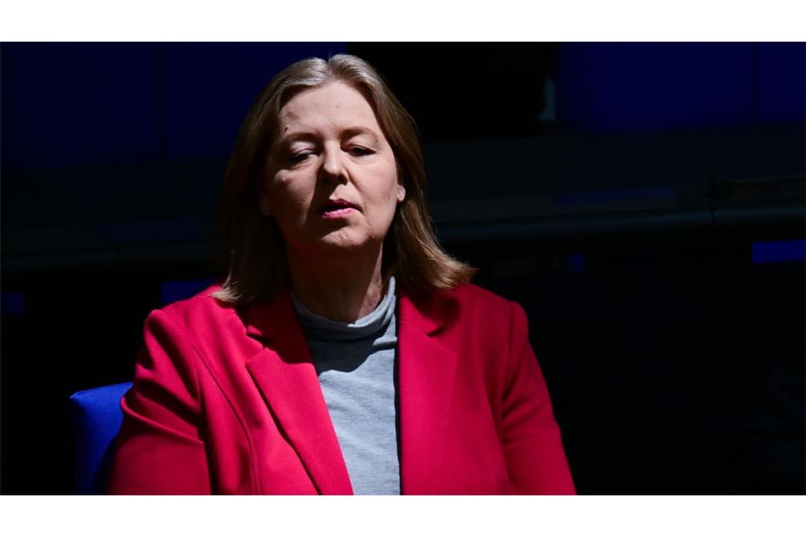 Bärbel Bas (SPD) während einer Sitzung im Bundestag. Bei ihrem Rücktritt kritisierte die Politikerin „Attacken“ der Union. (Archivbild)